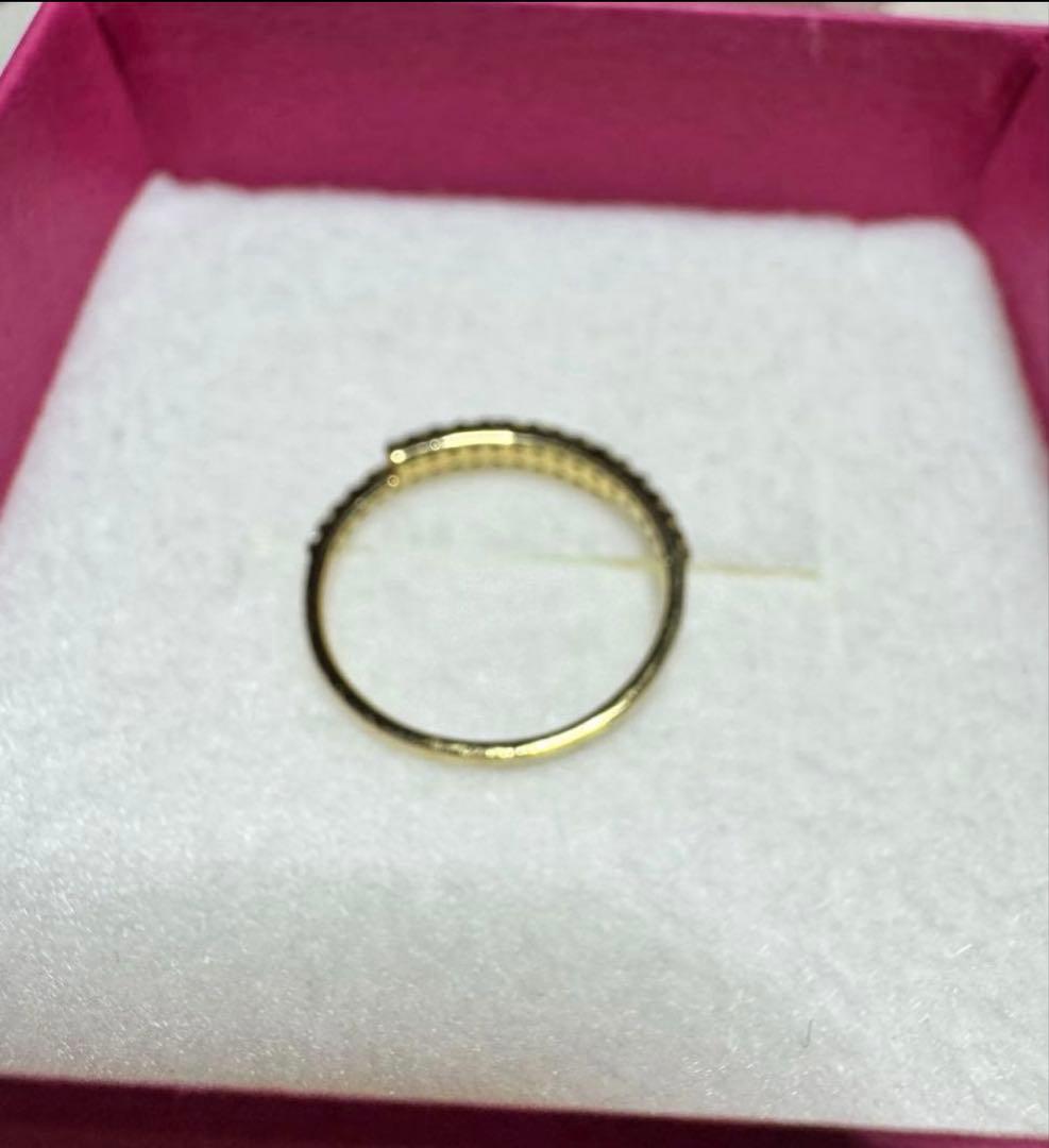 【マロン】K18 クリングダイヤモンド リング 6号