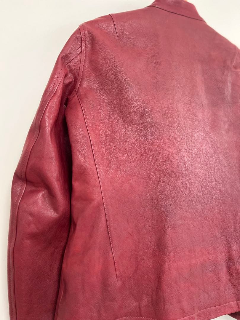 試着のみ BACKLASH シングルライダース RED S