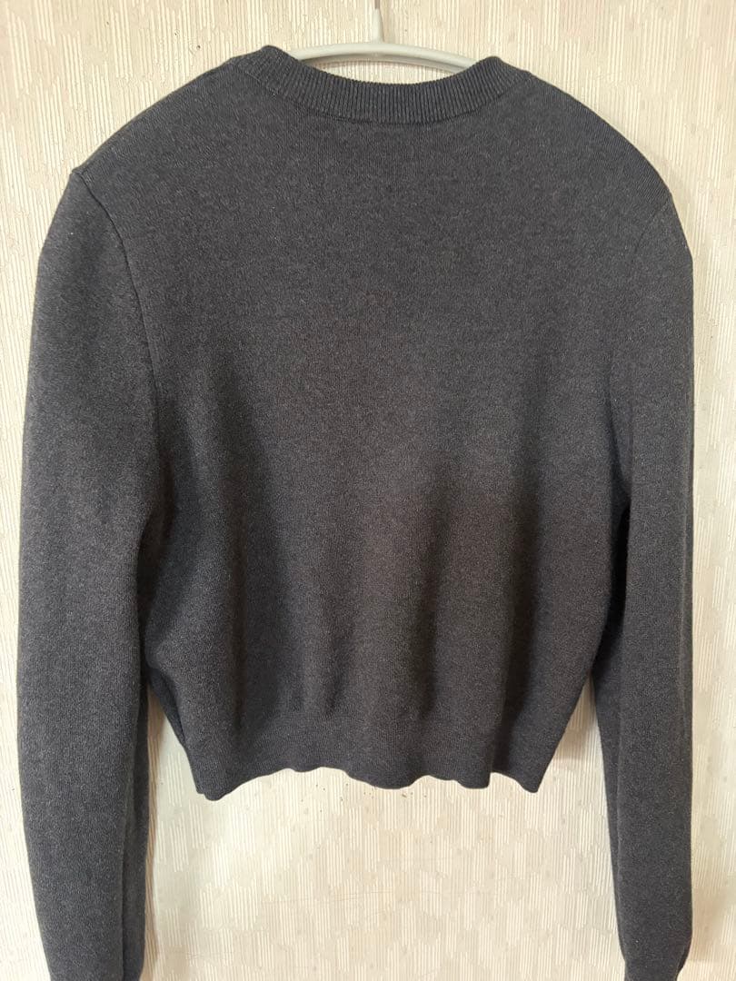 CAbaN コットンカシミヤ クルーネックカーディガン　XSサイズ