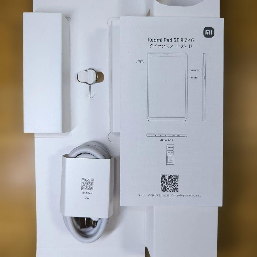 Androidタブレット本体 Xiaomi Redmi Pad SE 8.7 4G 4GB+128GB