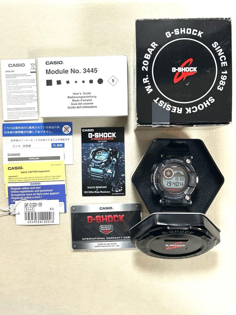 CASIO G-SHOCK GWF-D1000-1ER フロッグマン 海外仕様