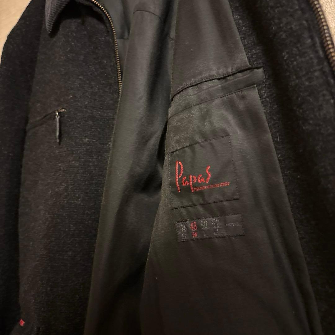 Papas ウールジャケット コート　アウター　M 日本製