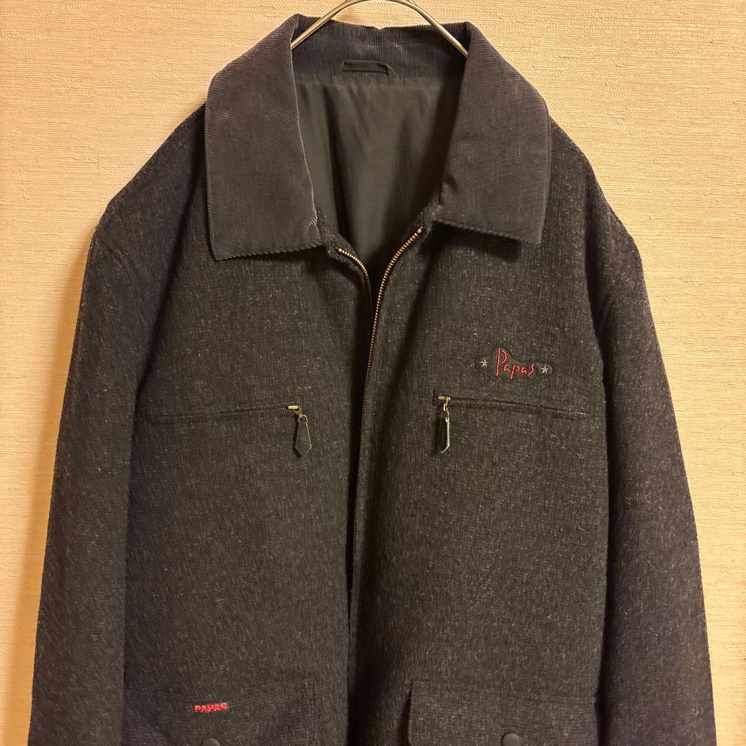 Papas ウールジャケット コート　アウター　M 日本製