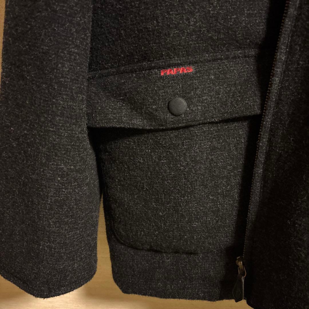 Papas ウールジャケット コート　アウター　M 日本製