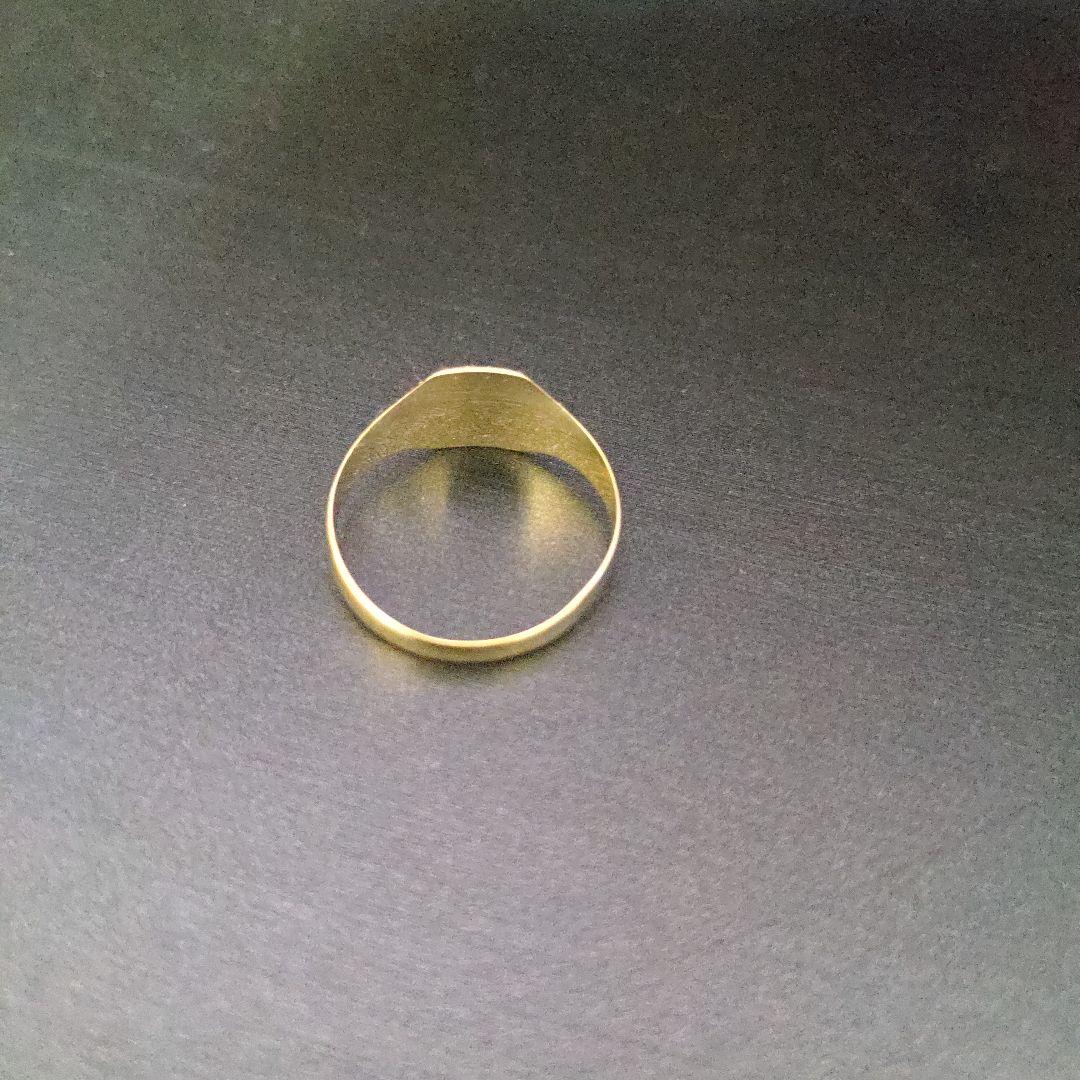 ヴィンテージシグネットリング　英国製　9k