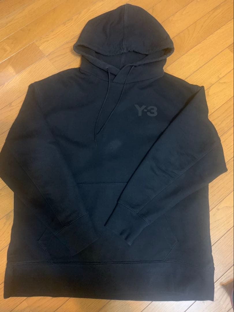 Y-3 ブラック フーディ Lサイズ