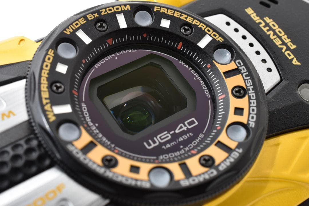 【美品】RICOH WG-40 イエロー　動作確認済