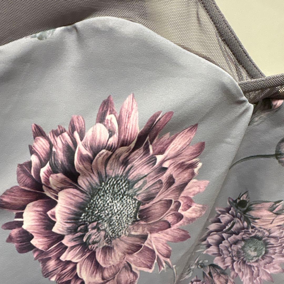 最終値下げ/stina/s/花柄 Vネック レオタード