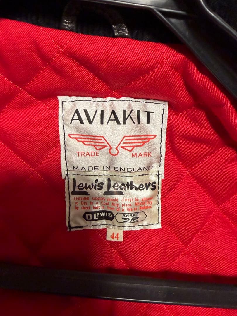 ルイスレザー　シープ　黒　44