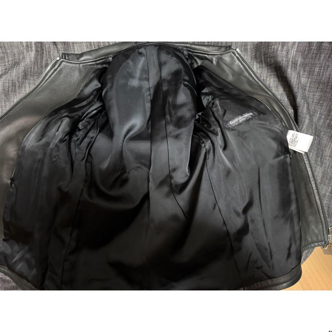 定価181500円 カズユキクマガイ 最高級スペインラム シングルライダース