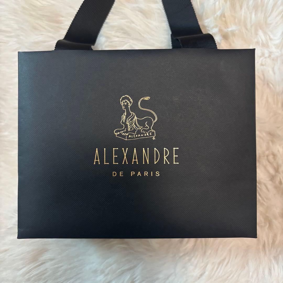ALEXANDRE DE PARIS ヘアクリップ ブラウン、レッドブラウン系