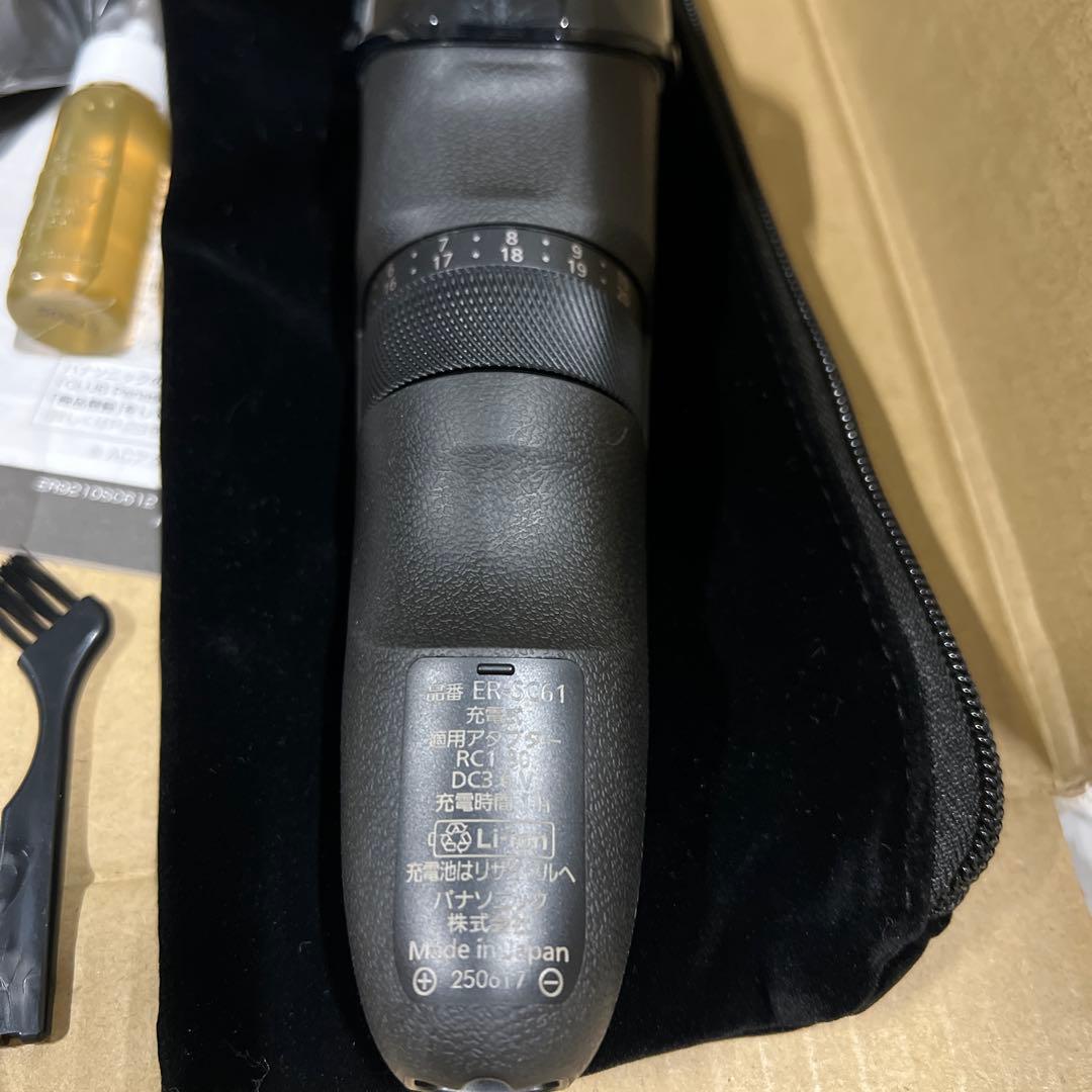 パナソニック バリカン ヘアーカッター 日本製 充電式 黒 ER-SC61-K