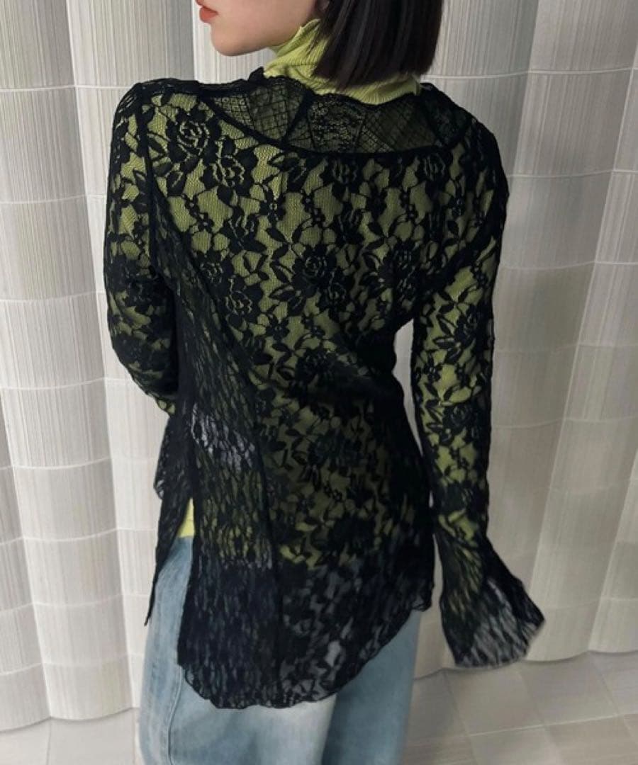 トップス Ameri COMBINATION LACE TOP