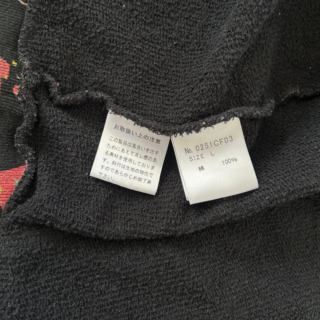 ヒステリックグラマー ジップアップパーカー 黒 L ヒスガール 総柄 Dr.HG