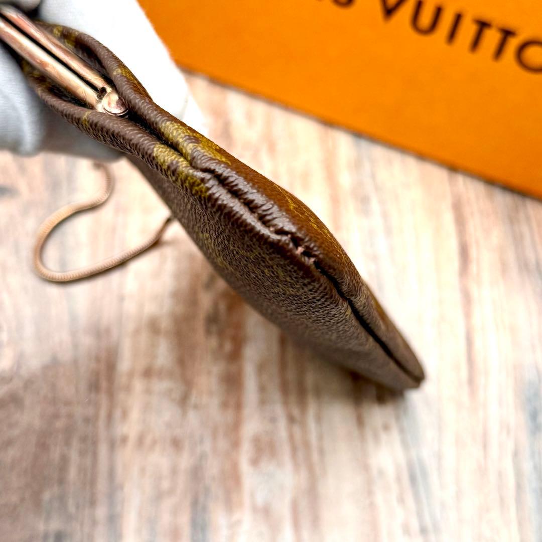 ⛄️極美品⛄️ルイヴィトン　モノグラム　がま口　ポーチ USAバケット付属品#632