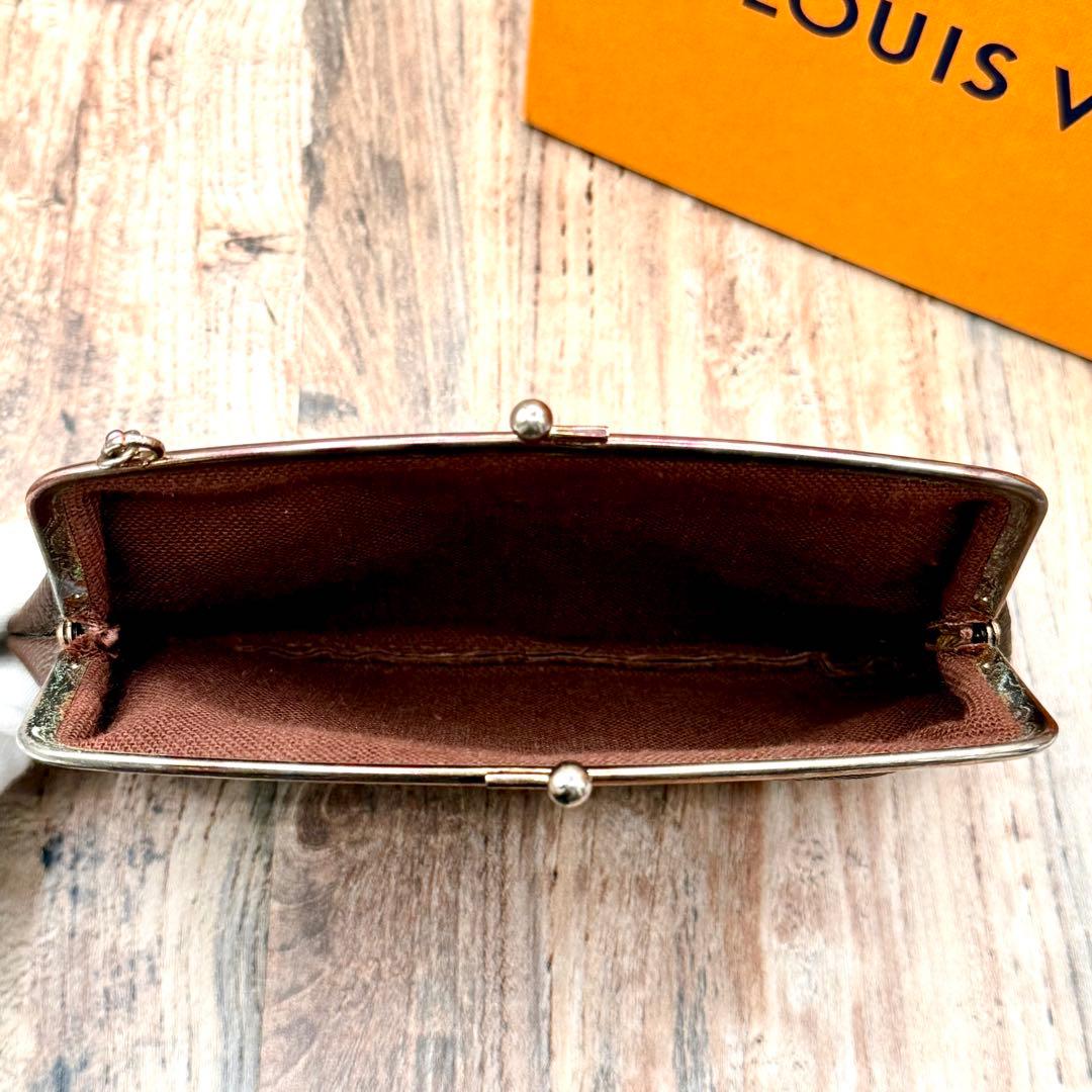 ⛄️極美品⛄️ルイヴィトン　モノグラム　がま口　ポーチ USAバケット付属品#632