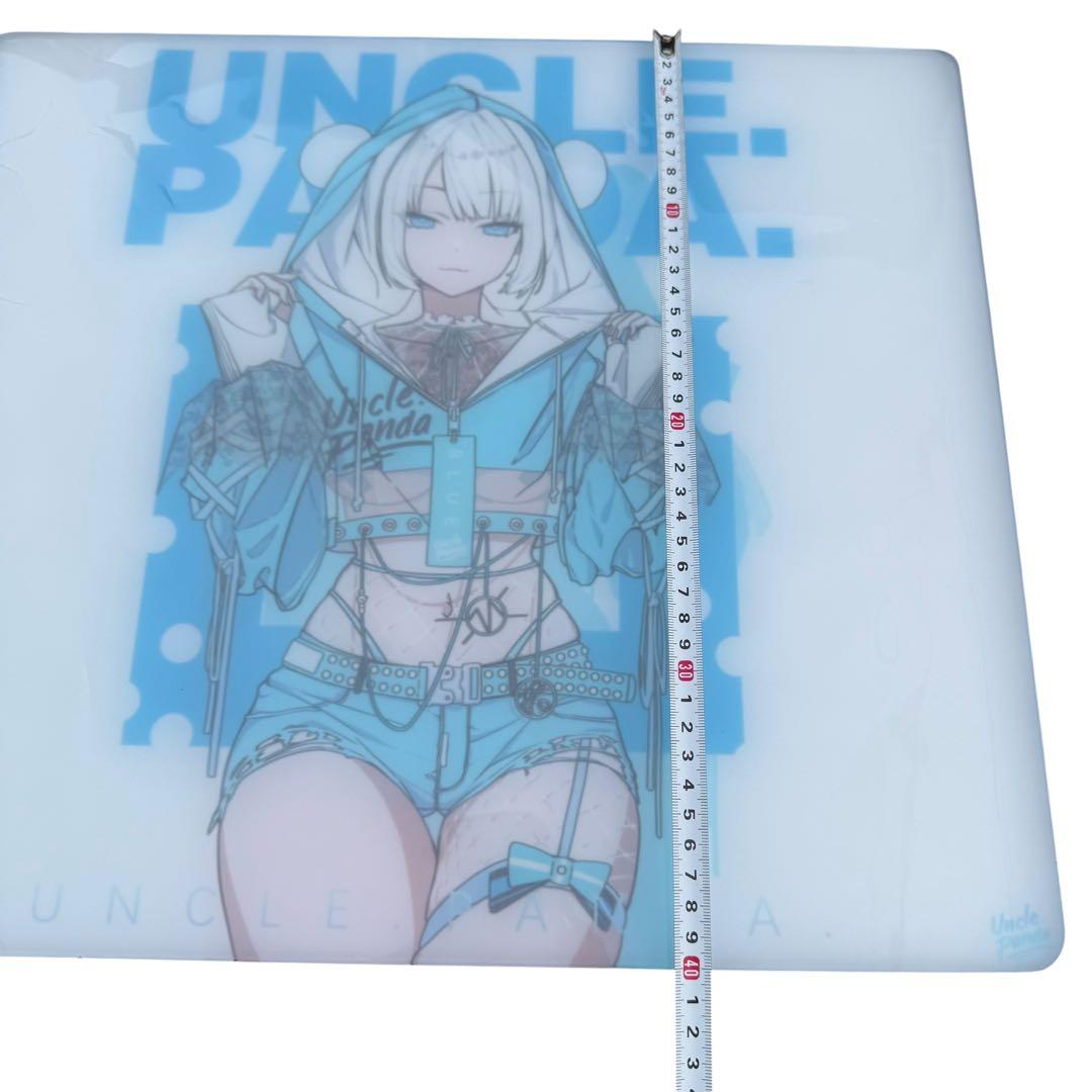 Uncle Panda ガラスマウスパッド BLUE-SP 特別版 イラスト入り