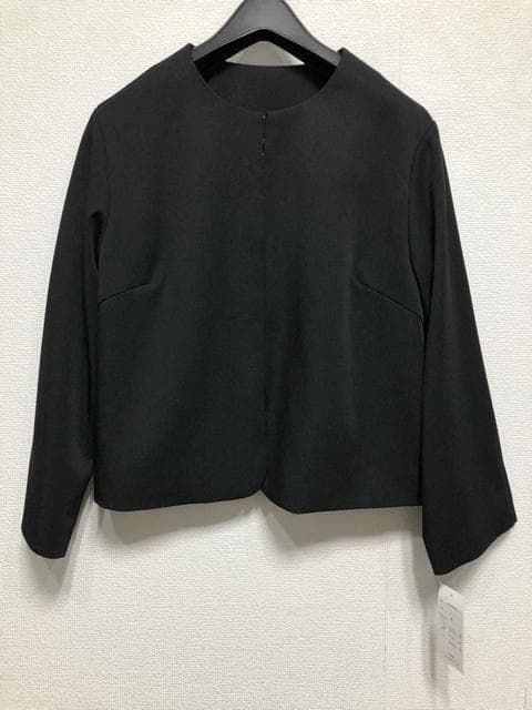 yyyy☆L黒無地パンツスーツ3点セットお仕事・フォーマル〇D210