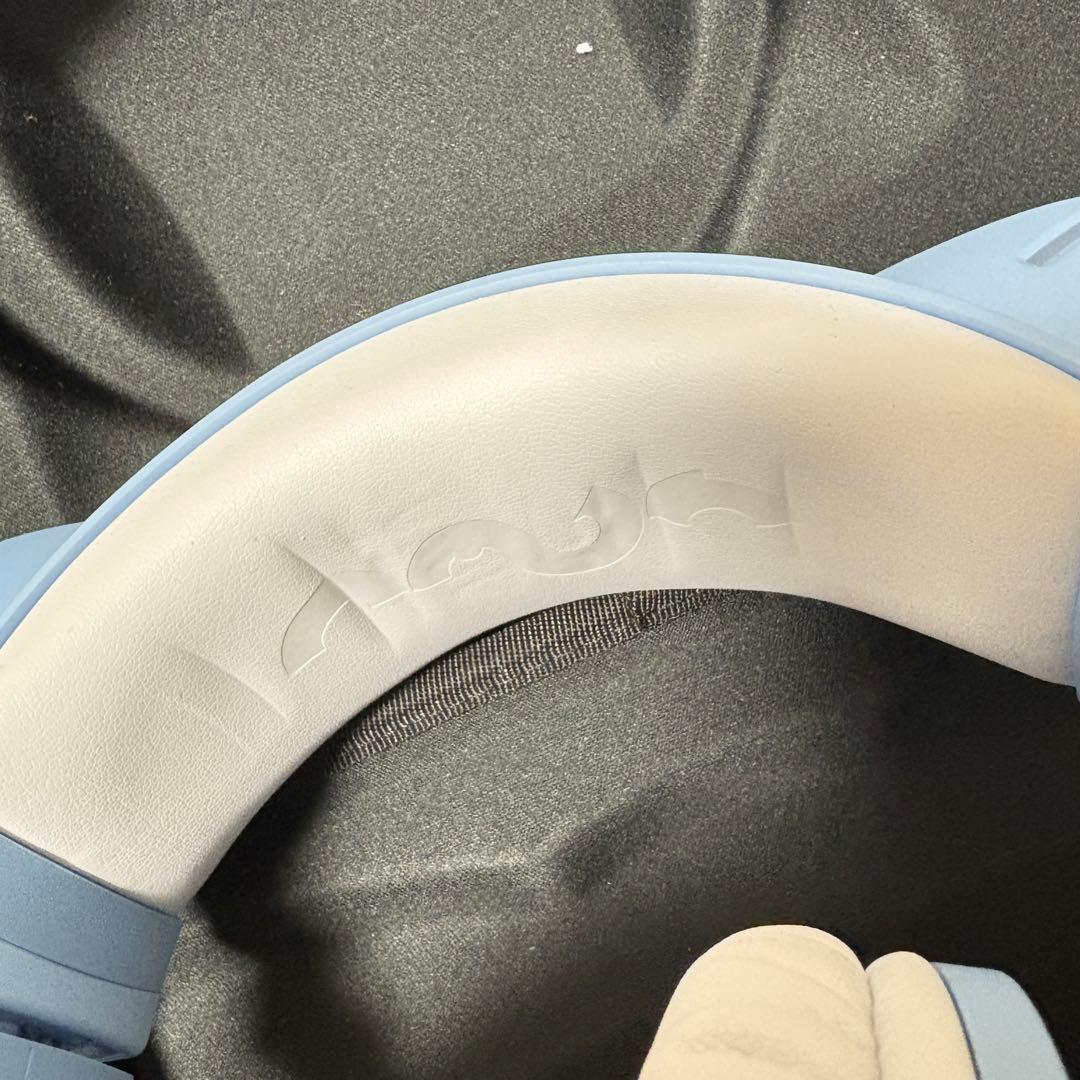 【極美品 YOWU】猫耳ヘッドホン ワイヤレス 第3世代 LED 水色 マイク