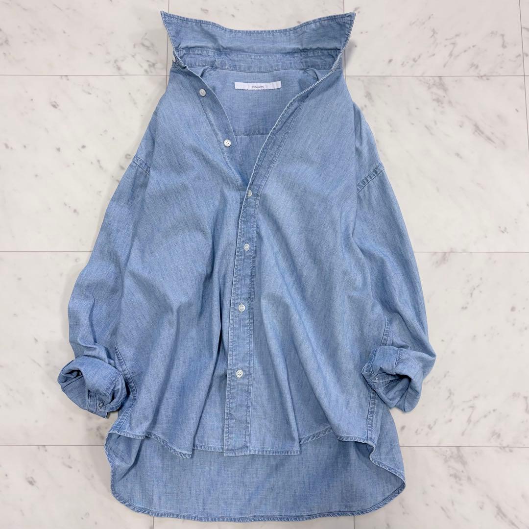 美品✨フレームワーク　ダンガリーシャツ　ゆったり　デニムシャツ　人気　ブルー