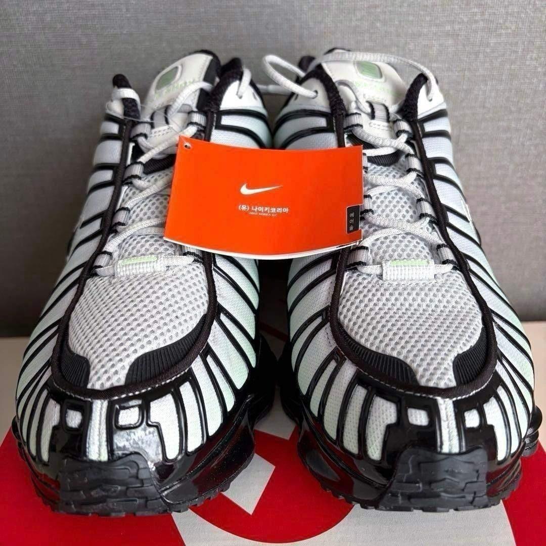 完売27.5✨新品NIKE Shox TL AV3595-300 黒×グリーン系