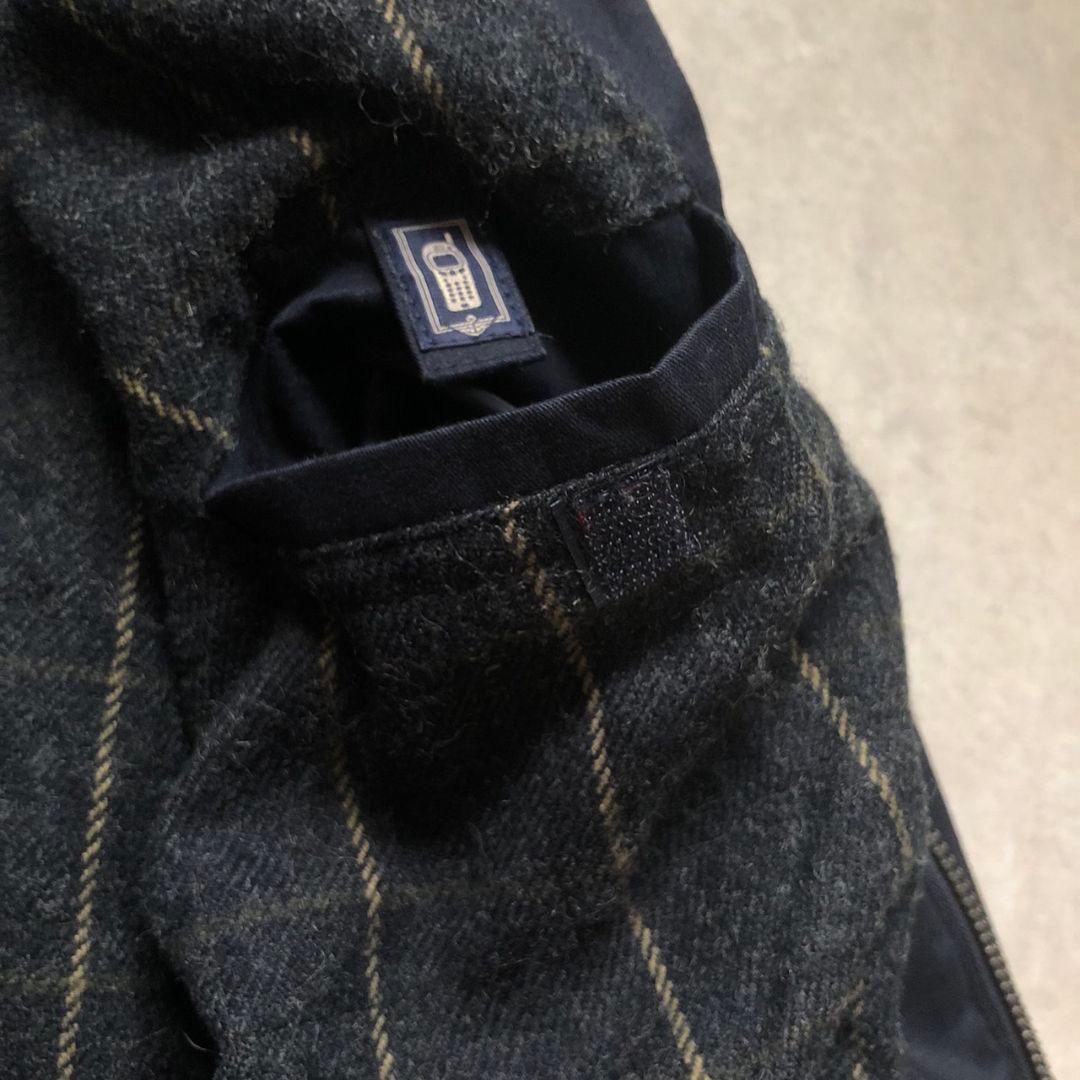 90s-00sドッカーズスイングトップドリズラージャケット襟レザー