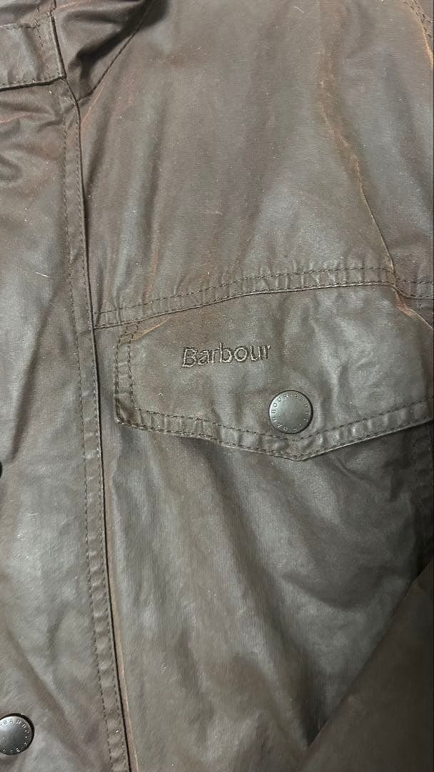 筋*る様 ★激レア・美品★Barbour ダークブラウン オイルドジャケット ド