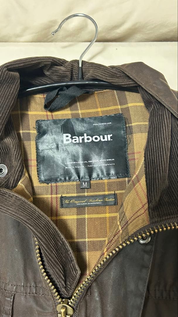 筋*る様 ★激レア・美品★Barbour ダークブラウン オイルドジャケット ド
