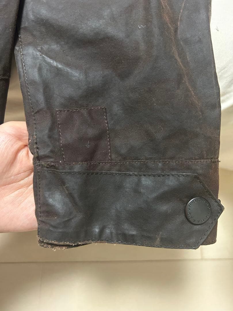 筋*る様 ★激レア・美品★Barbour ダークブラウン オイルドジャケット ド
