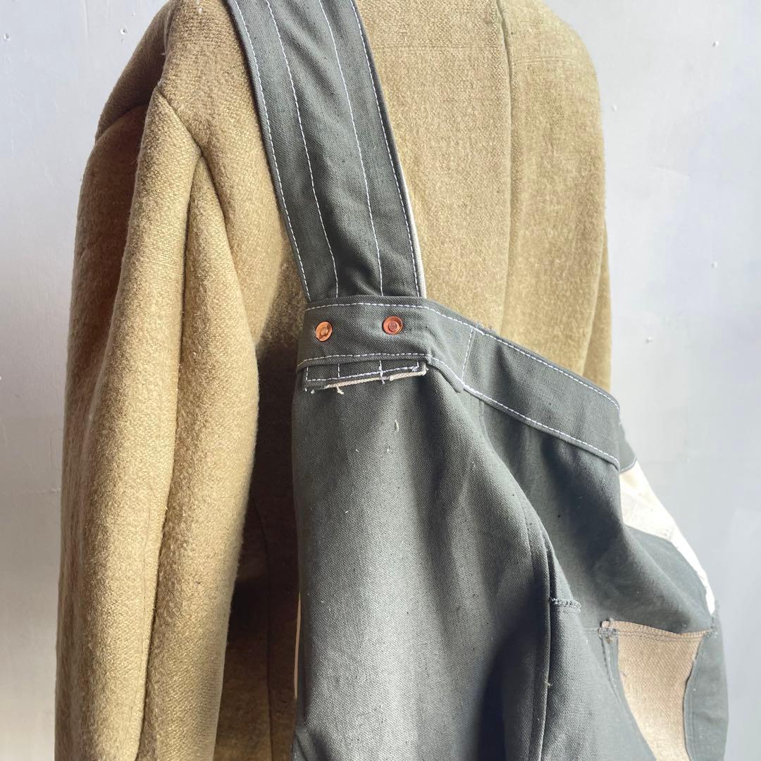 【スペシャルピース】1点物　ビンテージ　ニュースペーパーバッグ　ミリタリー