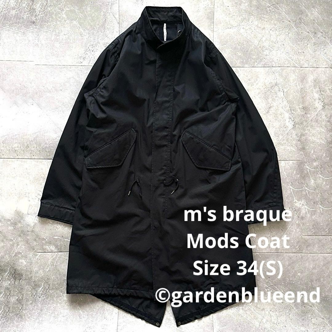 m's braque エムズブラック スタンドカラー モッズコート サイズS