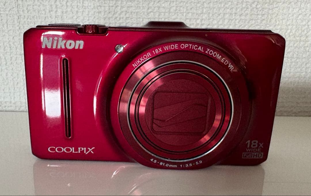 【美品・動作確認済】ニコン　COOLPIX S9300 レッド 完備品