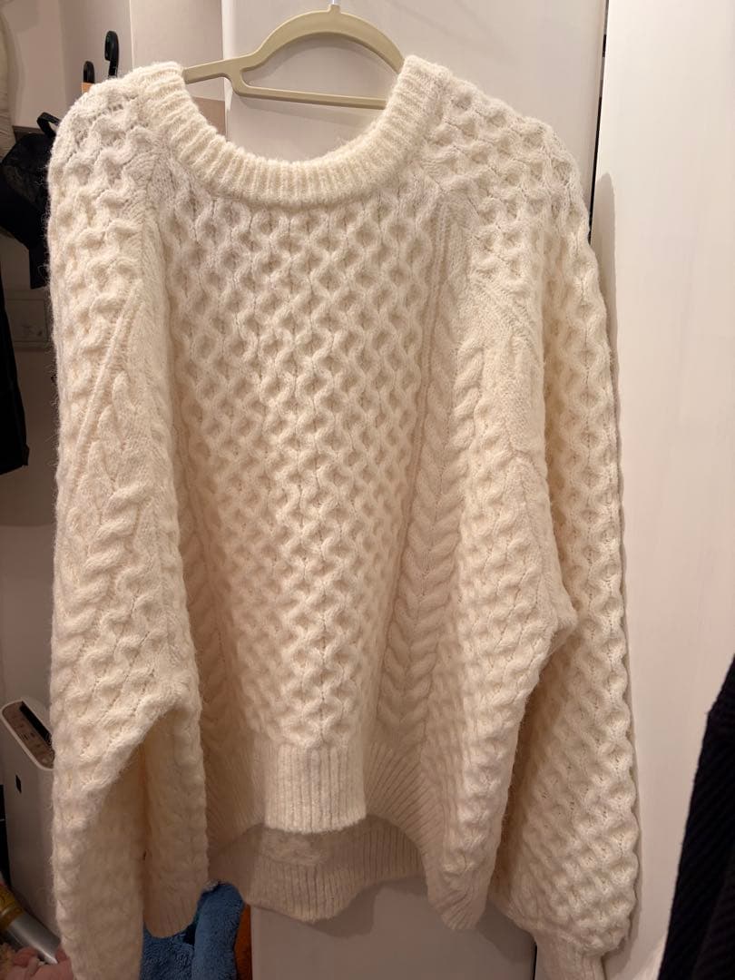 トップス NOTRE emor back open volume knit