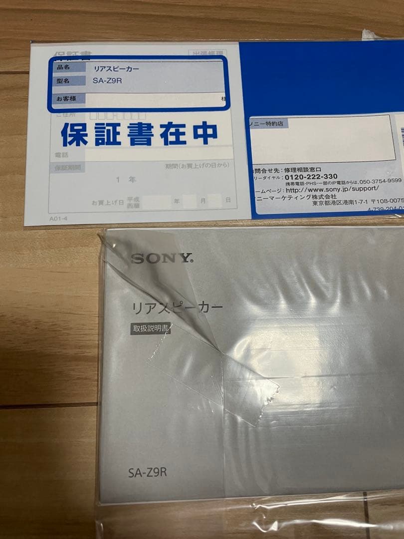 SONY アクティブスピーカー SA-Z9R / リア