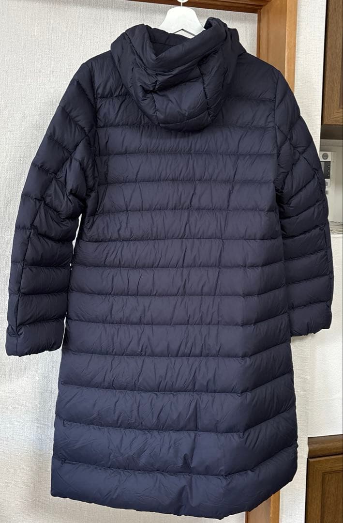 み*み様 UNIQLO ウルトラライトダウンロングコート ネイビー L