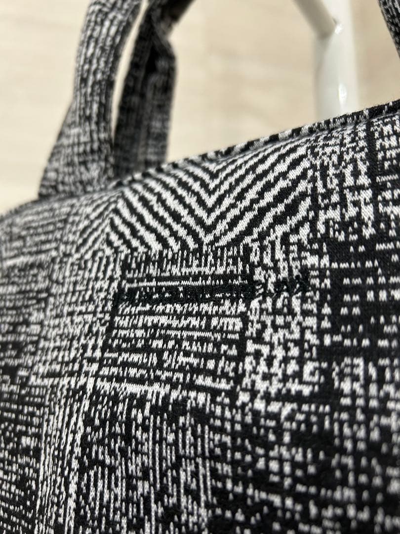 1PIU1UGUALE3RELAX チェックグレー　ミニトートバッグ　ウノピュ