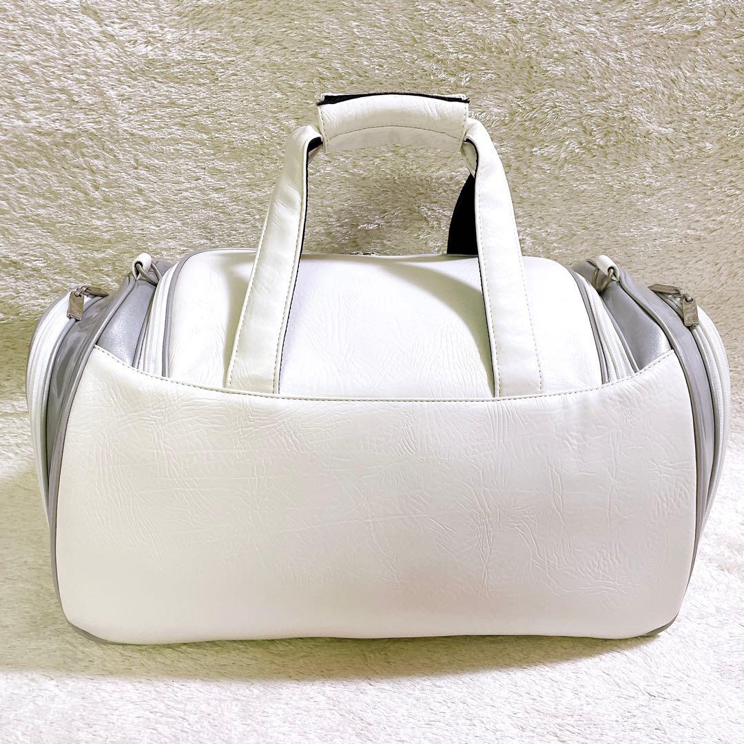 美品 バーバリーゴルフ ボストンバッグ ゴルフバッグ 2way ホワイト