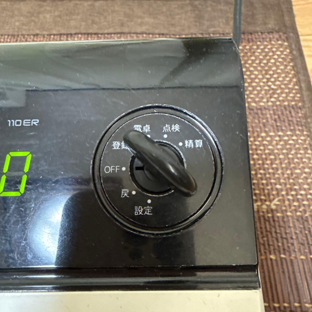 CASIO 電子レジスター110ER取扱説明書付き