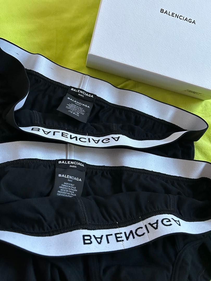 BALENCIAGA Logo Boxer Brief ブラック