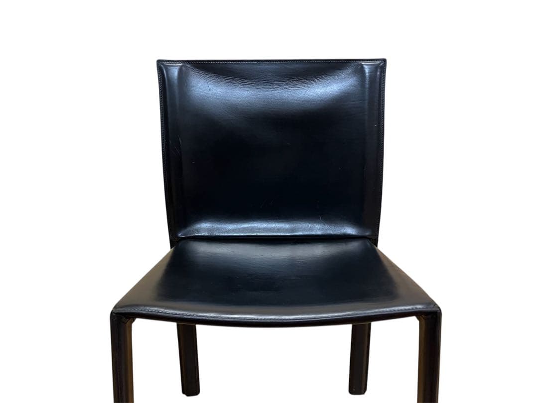 イタリア Enrico Pellizzoni レザーチェア 2脚