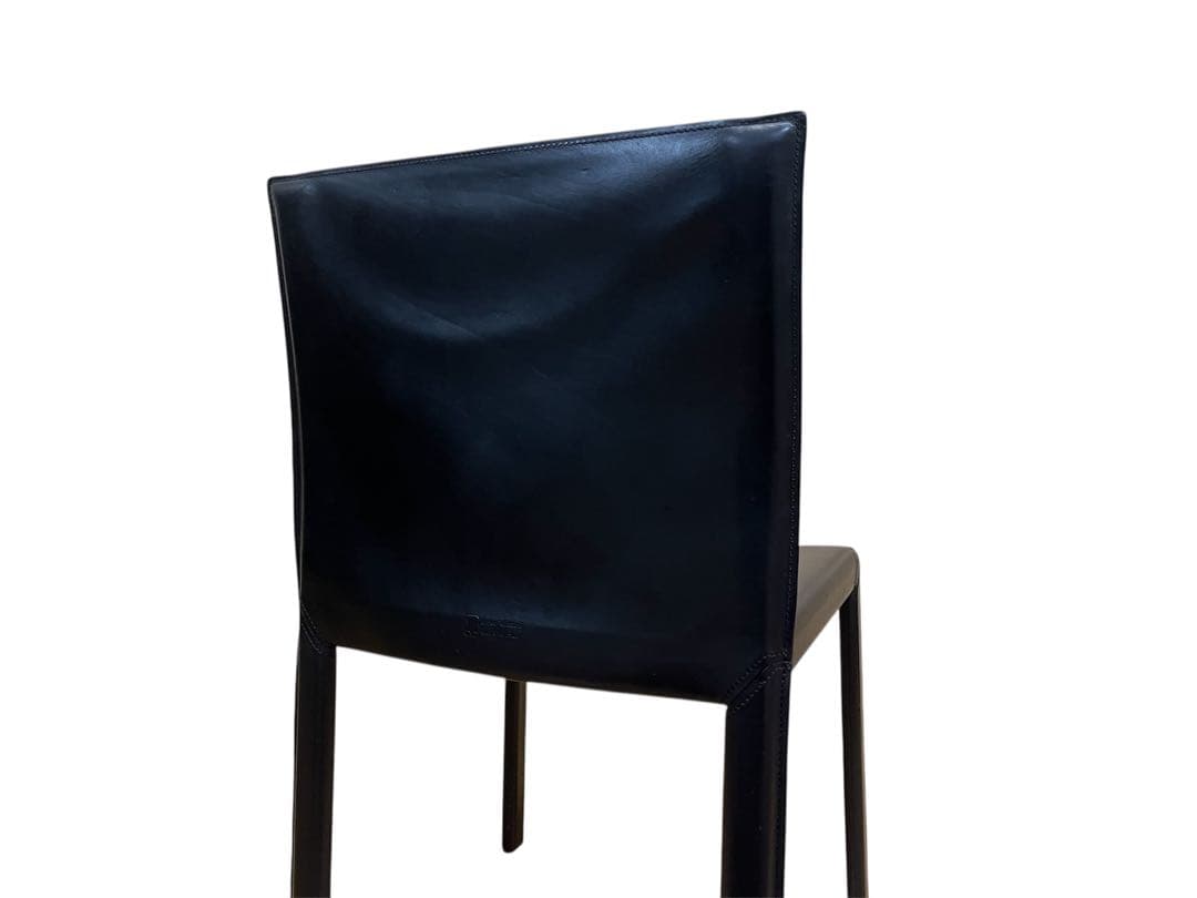 イタリア Enrico Pellizzoni レザーチェア 2脚