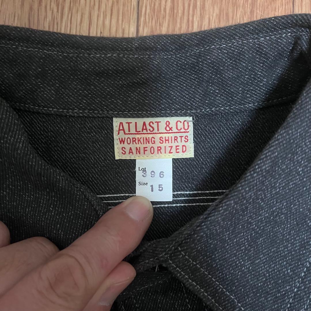 トップス atlast&co COVERT WORK SHIRT GRAY LOT396
