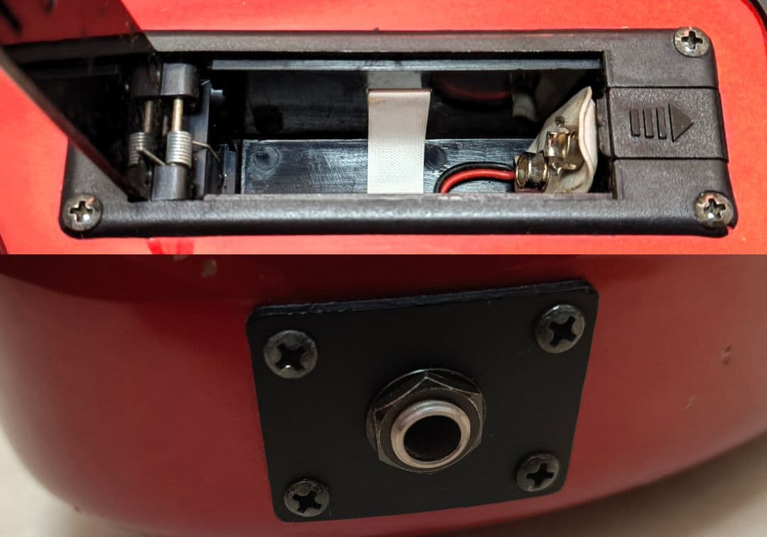 【美品】ZO-3 芸達者 メタリックレッド アンプ内蔵ミニギター ぞうさん