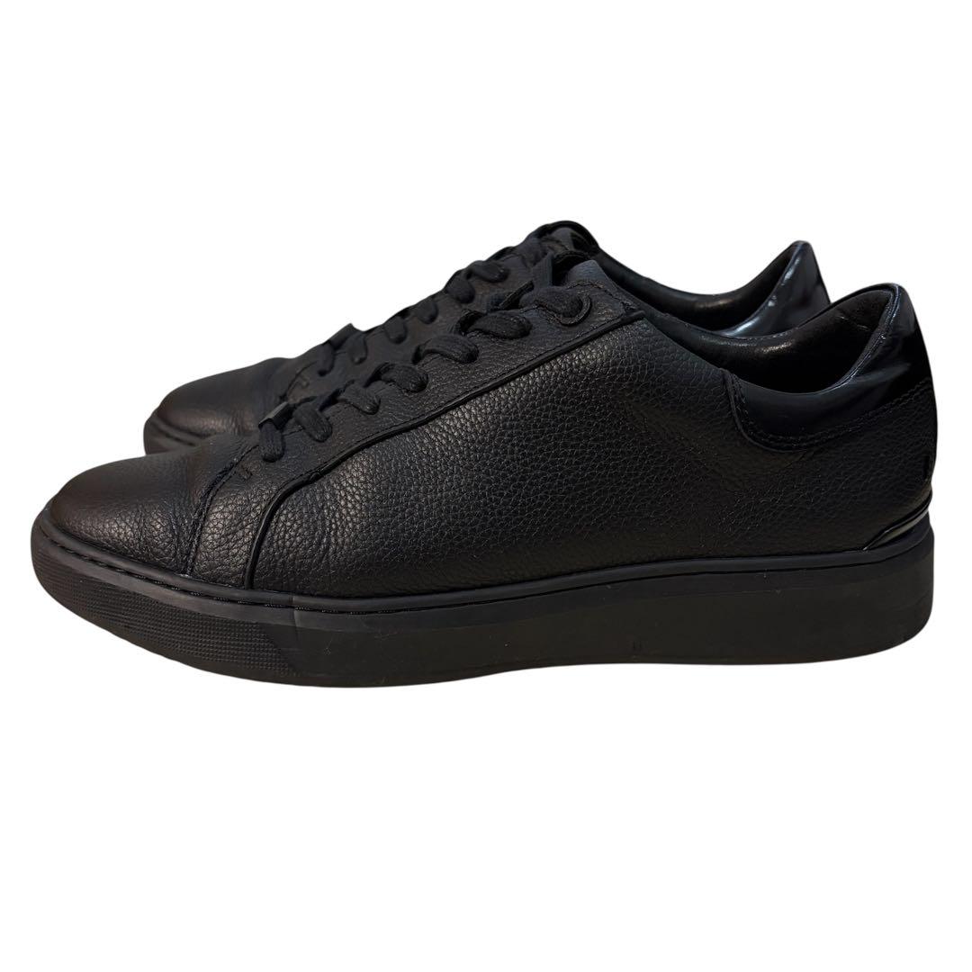 AOURE DEVICE1 NERO レザースニーカー ブラック 27.5