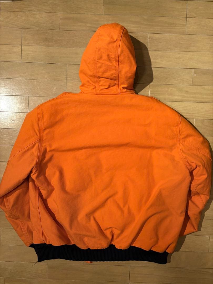 Carhartt アクティブジャケット オレンジ USA製 XL 企業モノ
