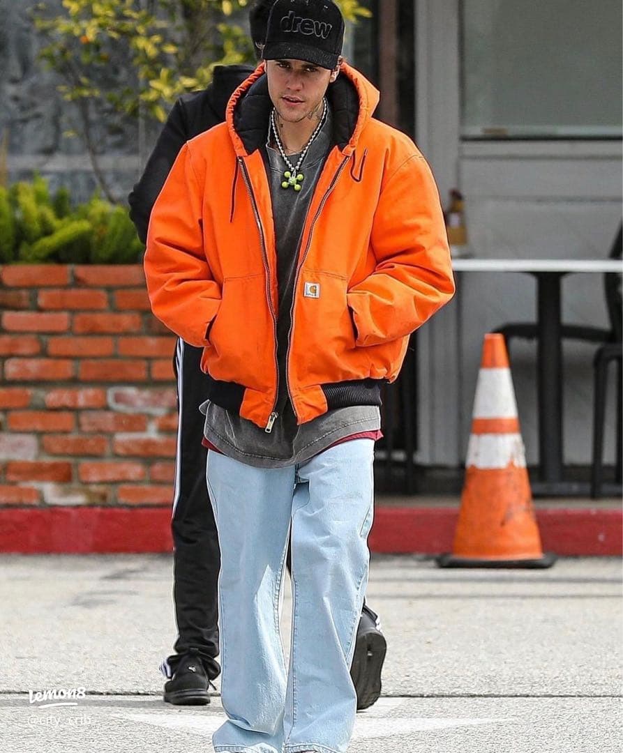 Carhartt アクティブジャケット オレンジ USA製 XL 企業モノ