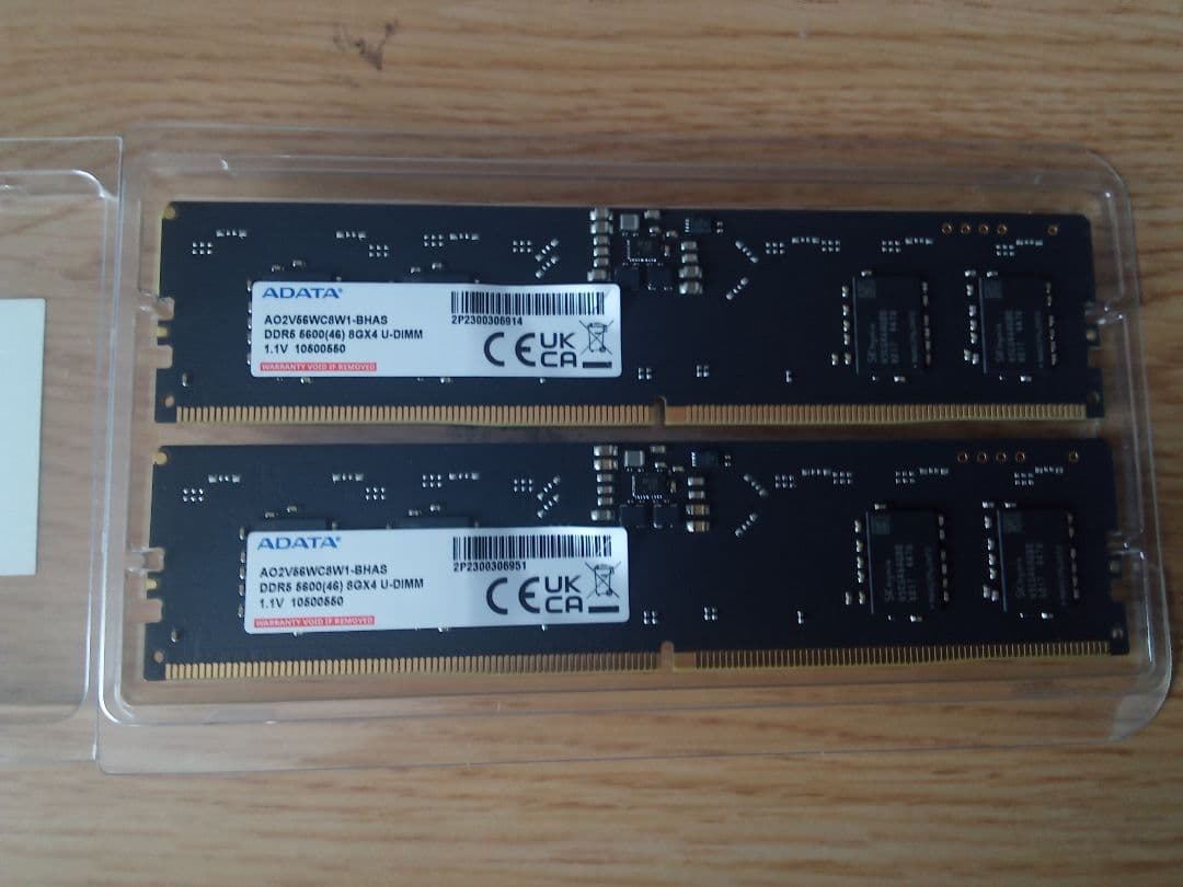 ADATA DDR5 5600 8GB×2 メモリ
