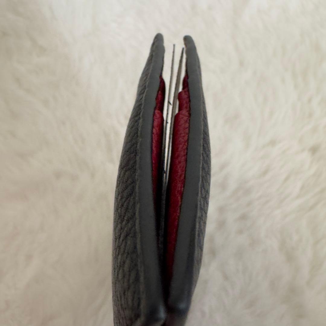 美品　トムフォード　マネークリップ　バイカラー　黒　レザー