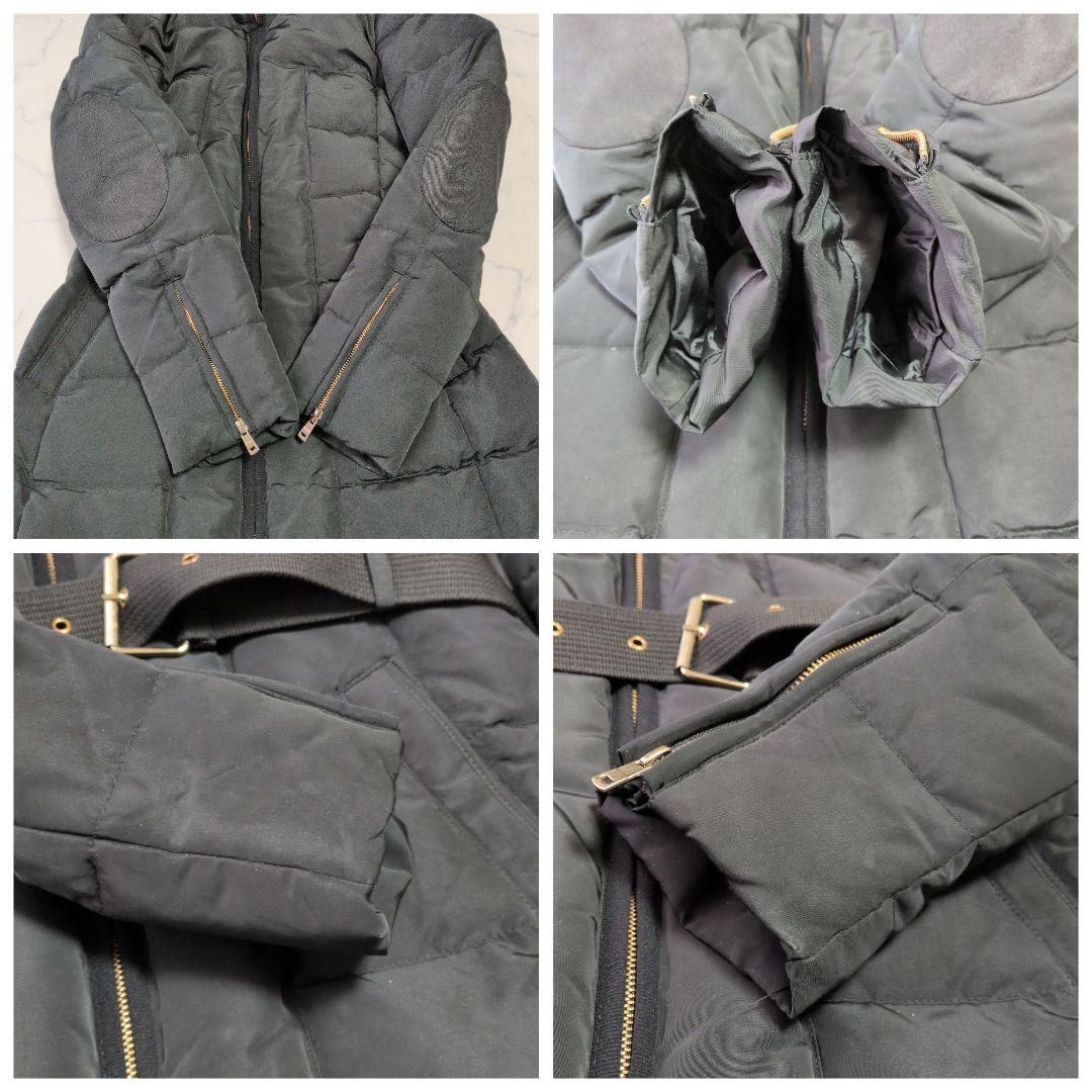 ZARA ザラ ダウンジャケット グレーダックダウン ベルト付 M 黒 2way