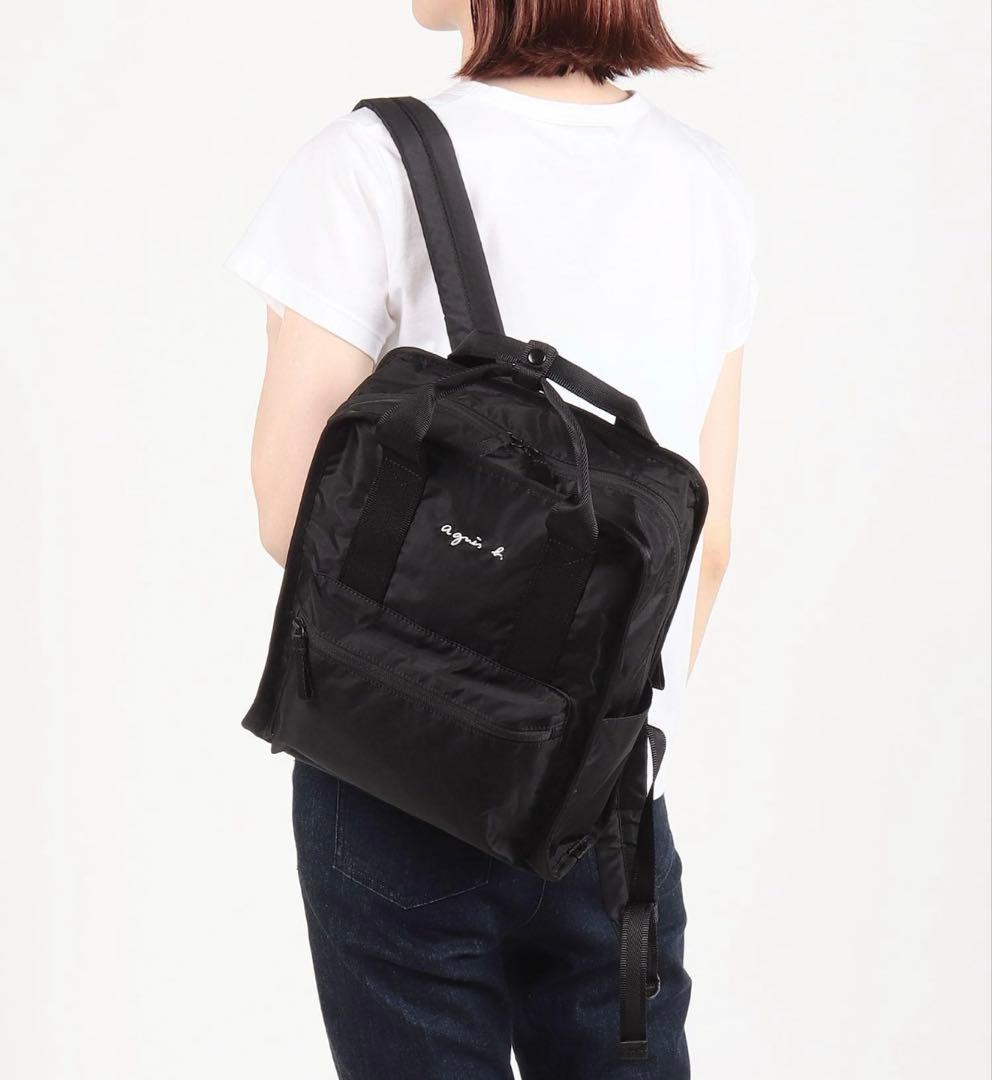 いと　アニエスベー　バックパック リュック　ブラック